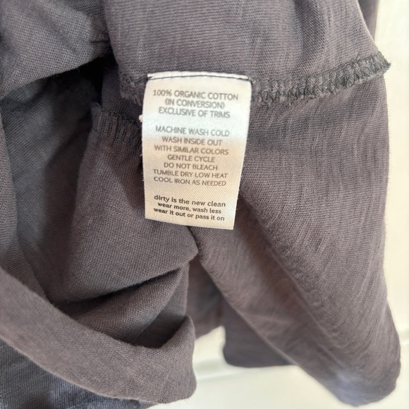 Toad&Co Primo Soot Gray Midi Skirt Size Small Tiered Pockets Organic Cotton - Picture 8 of 14